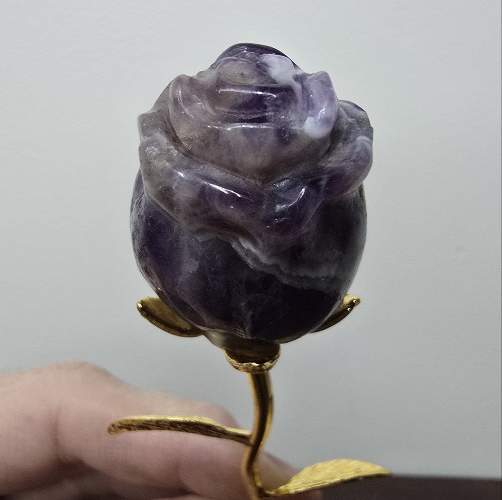 Amethyst Crystal Rose - Picture 10 of 11